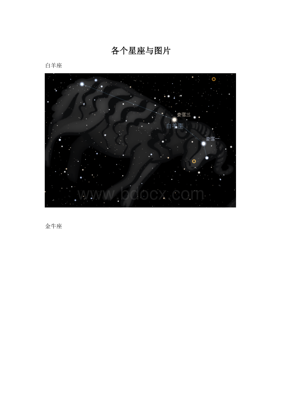 各个星座与图片.docx_第1页