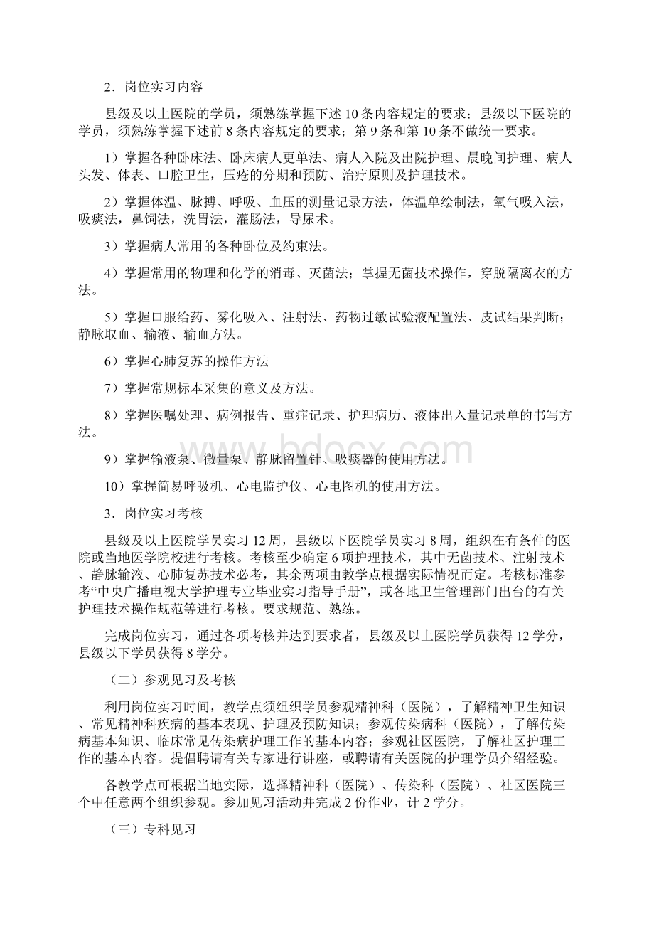 安徽广播电视大学护理学专业专科.docx_第2页