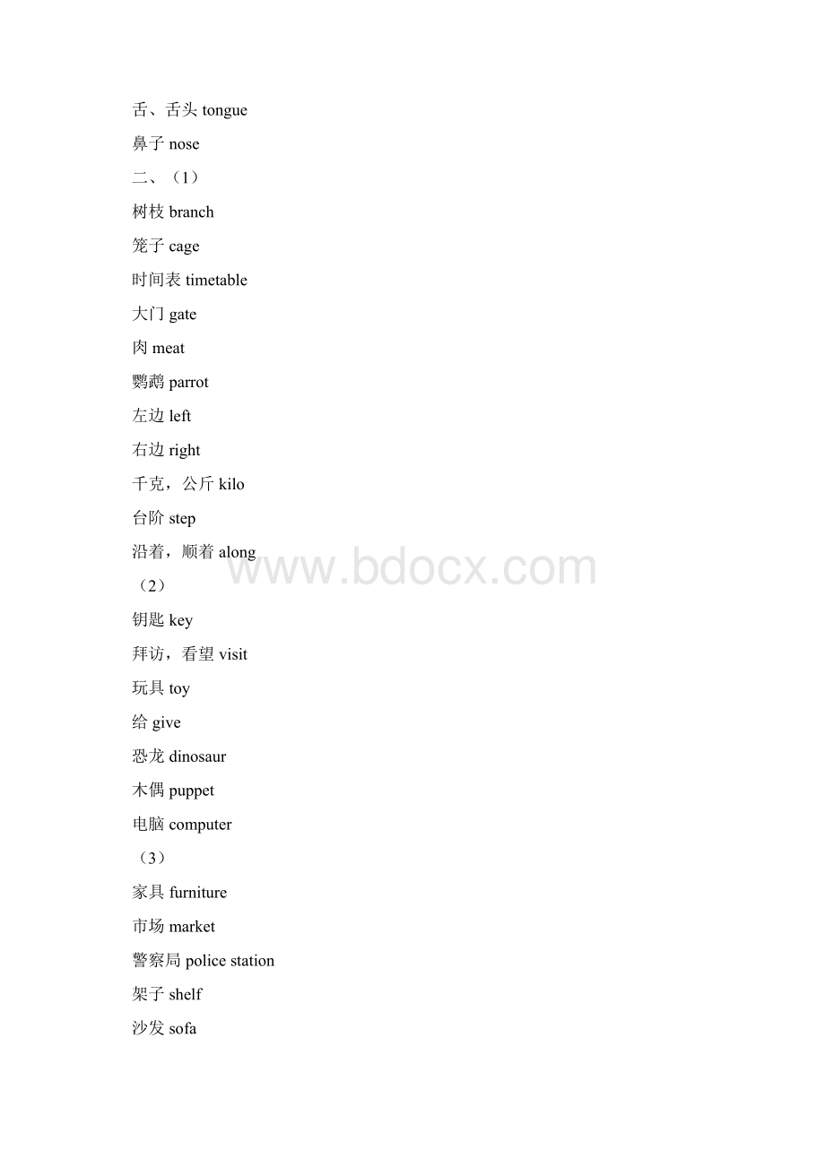 五年级下册单词课文中译英上海版牛津英语文档格式.docx_第3页