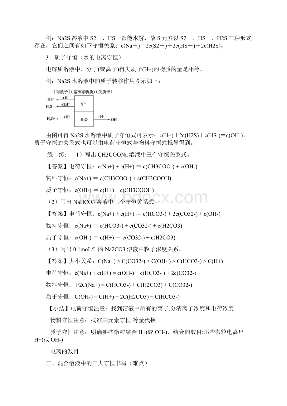 高中化学14溶液中离子浓度大小的比较.docx_第2页