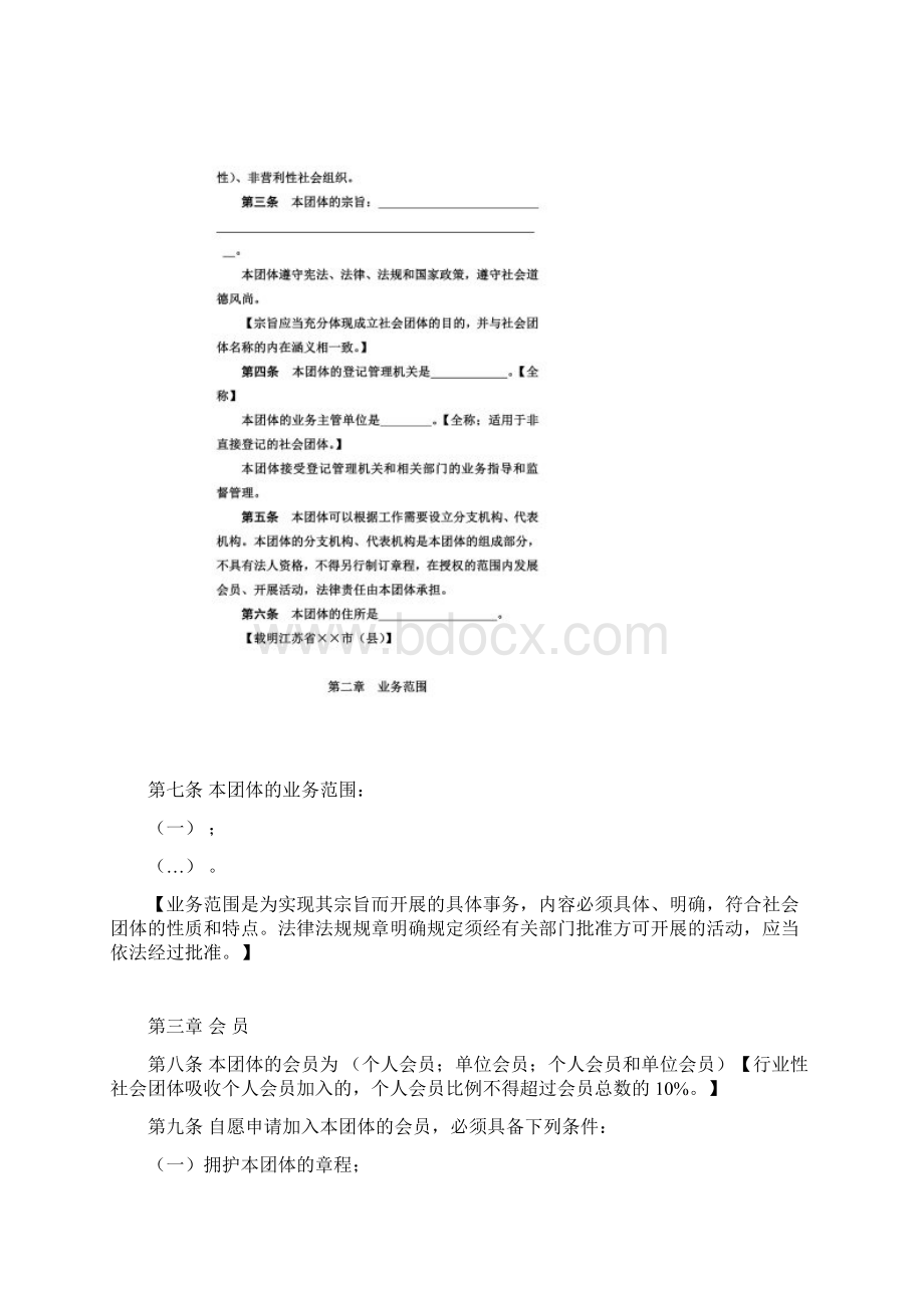 社会团体章程示范文本Word格式文档下载.docx_第2页