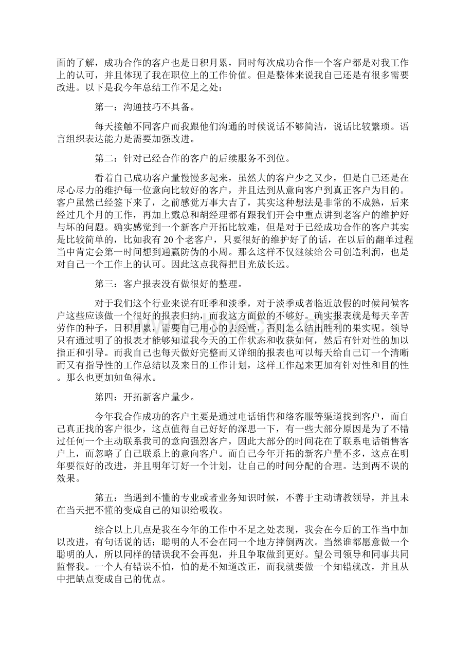 个人年度工作总结锦集九篇文档格式.docx_第3页