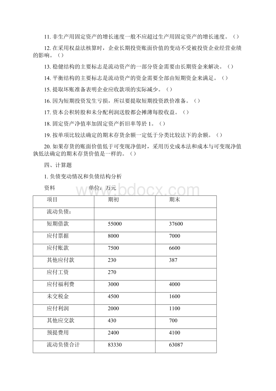 4第四章的资产负债表分析报告方案设计Word文档下载推荐.docx_第3页