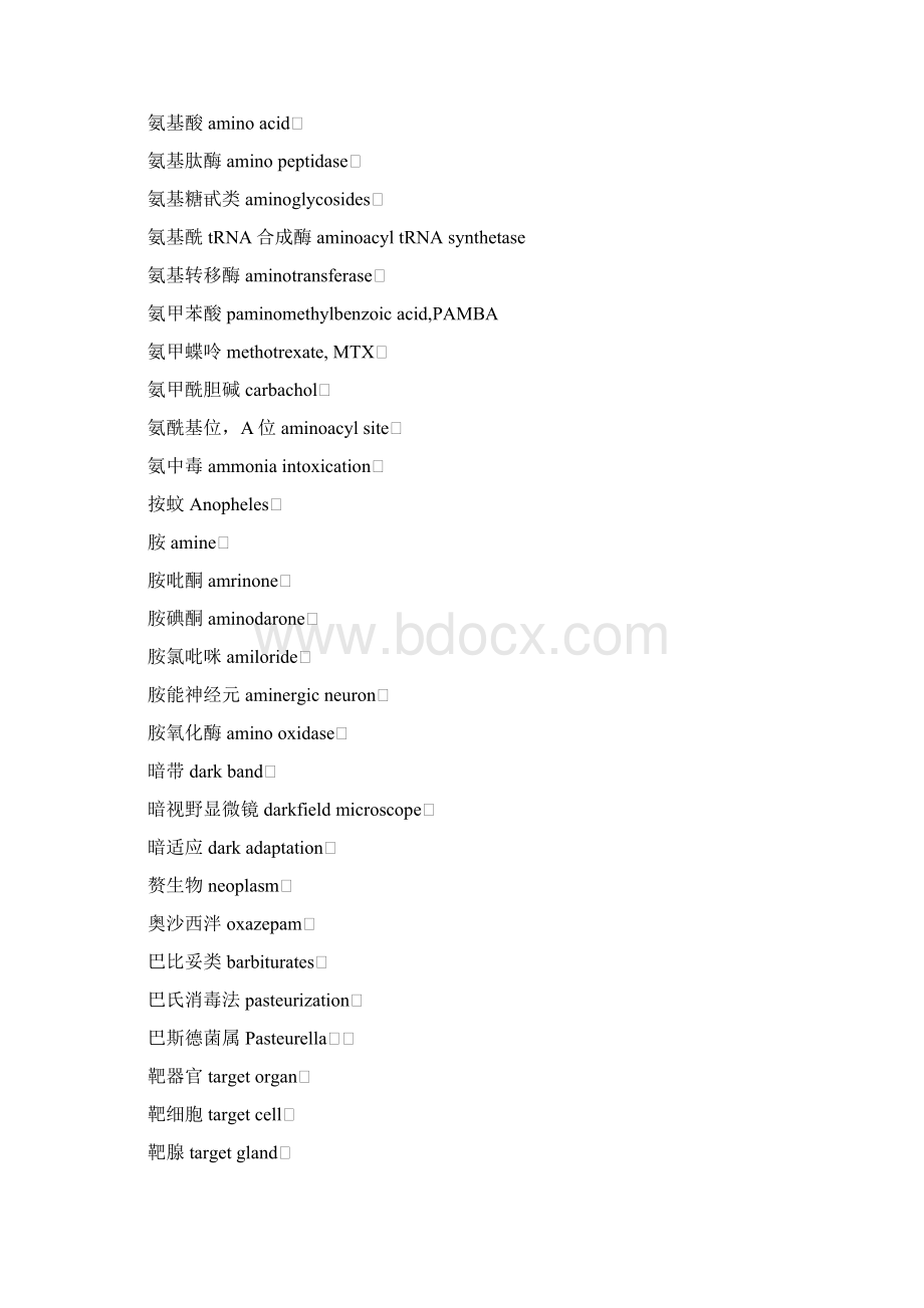 医药行业英语基础知识重点词汇.docx_第3页