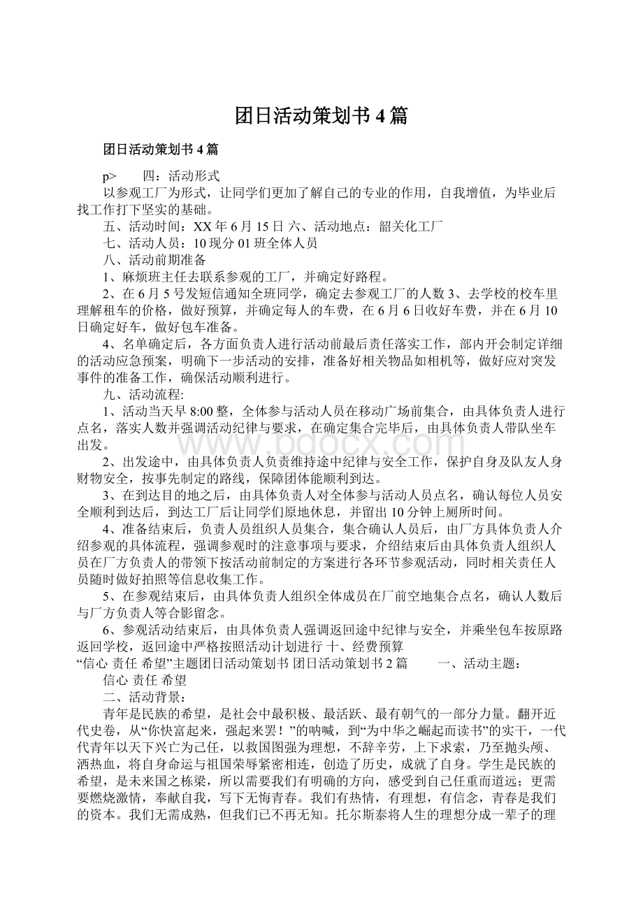 团日活动策划书4篇.docx