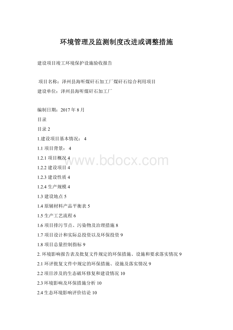 环境管理及监测制度改进或调整措施.docx