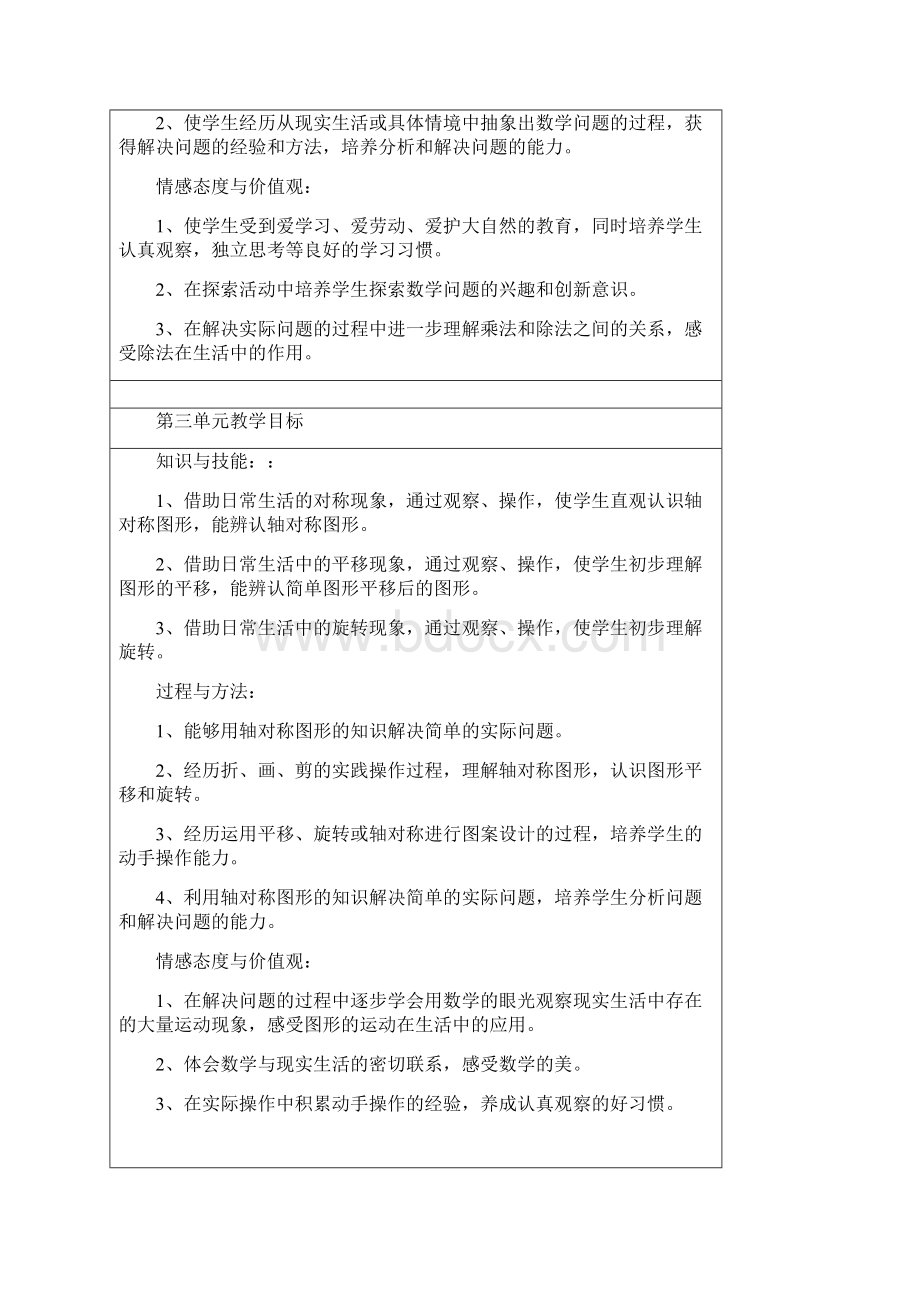 新人教版小学数学二年级下册教学目标.docx_第3页