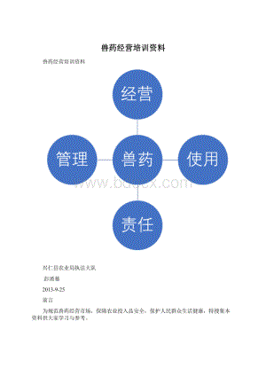 兽药经营培训资料Word文档下载推荐.docx