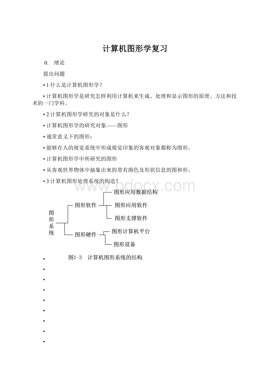 计算机图形学复习.docx_第1页