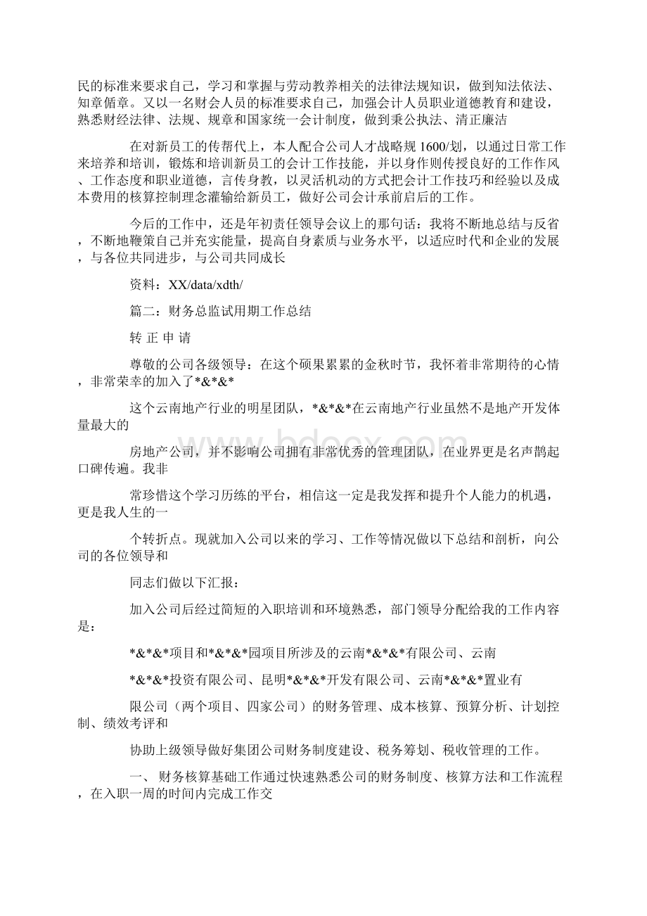 财务总监转正工作总结.docx_第2页