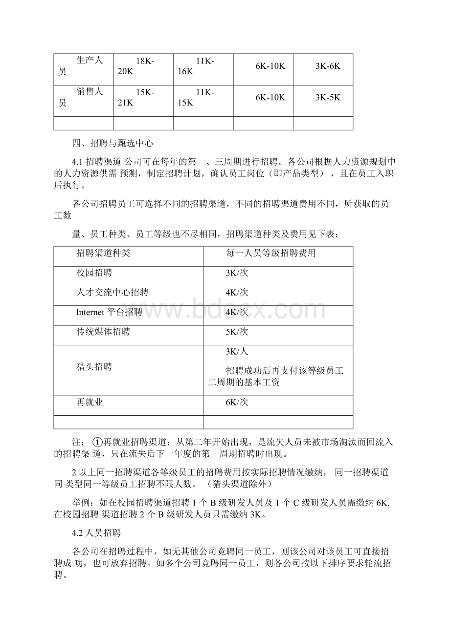 人力资源管理智能仿真与竞赛对抗平台运营规则.docx_第3页