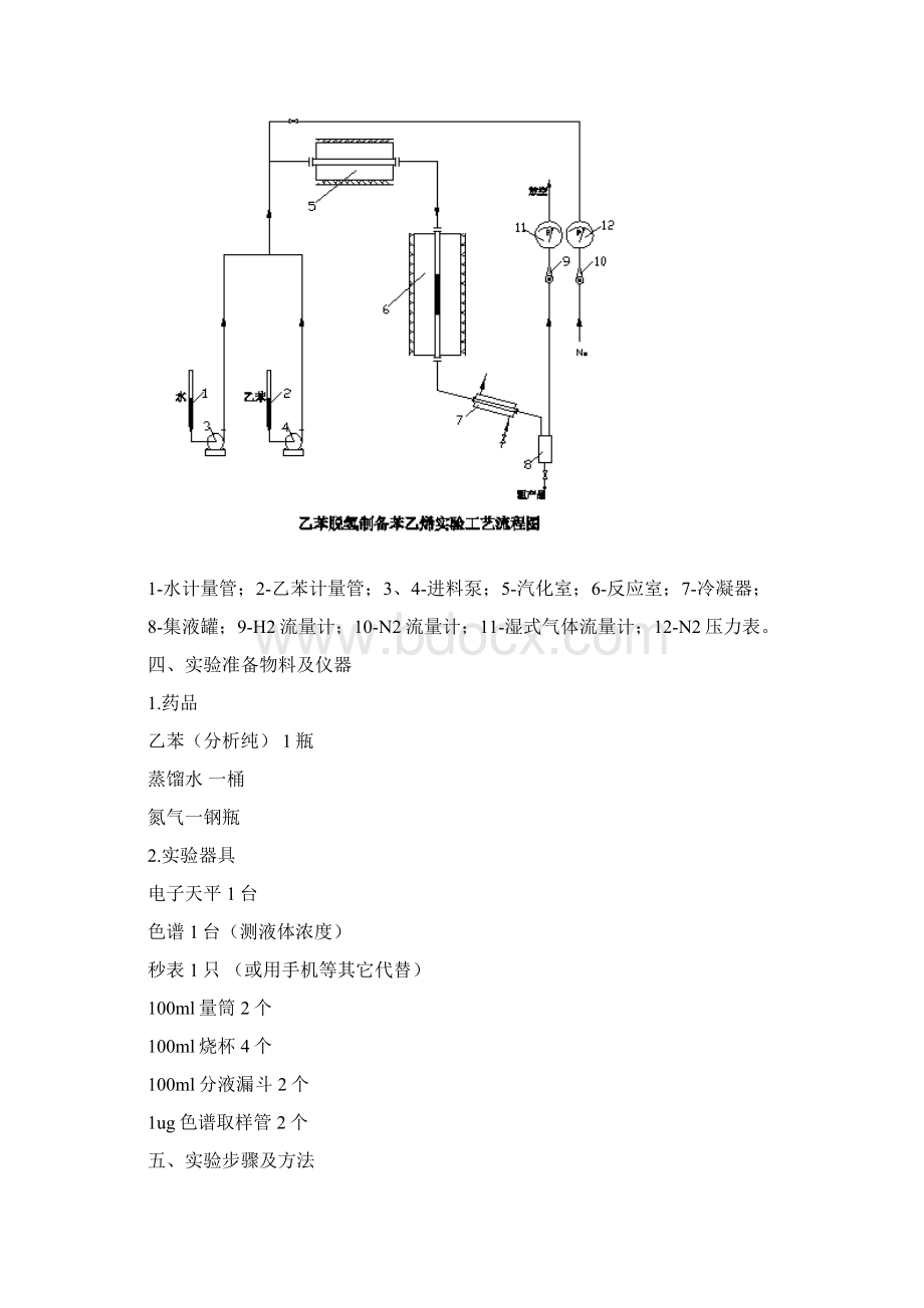 乙苯脱氢制备苯乙烯的实验指导书.docx_第3页