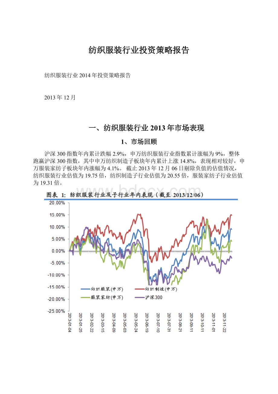 纺织服装行业投资策略报告.docx_第1页