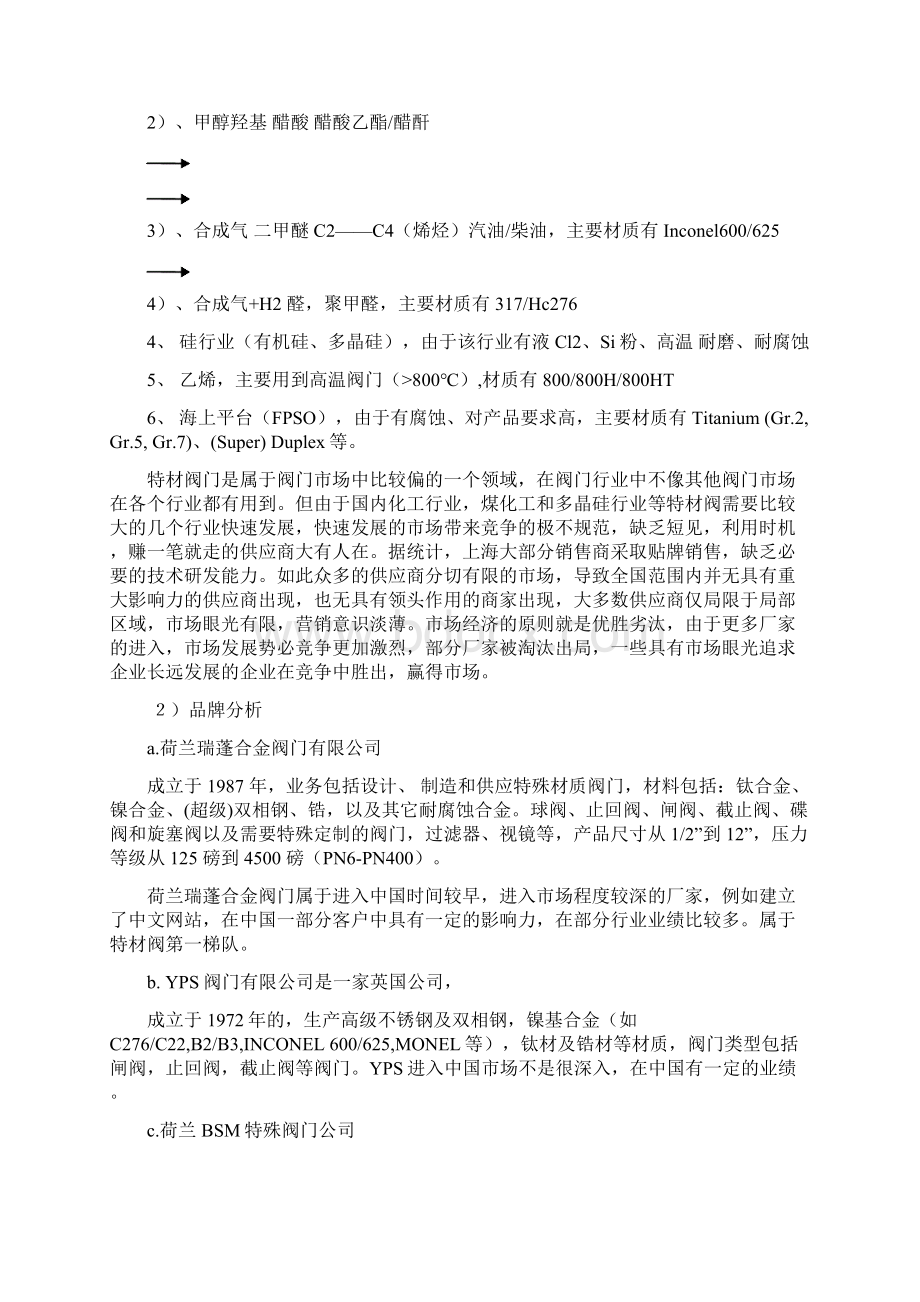 精编STF阀门企业生产及市场推广营销项目商业计划书文档格式.docx_第3页