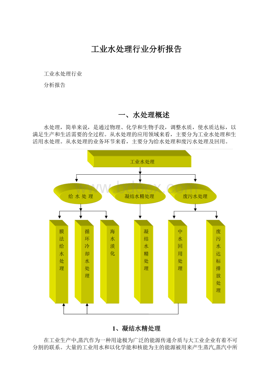 工业水处理行业分析报告.docx_第1页