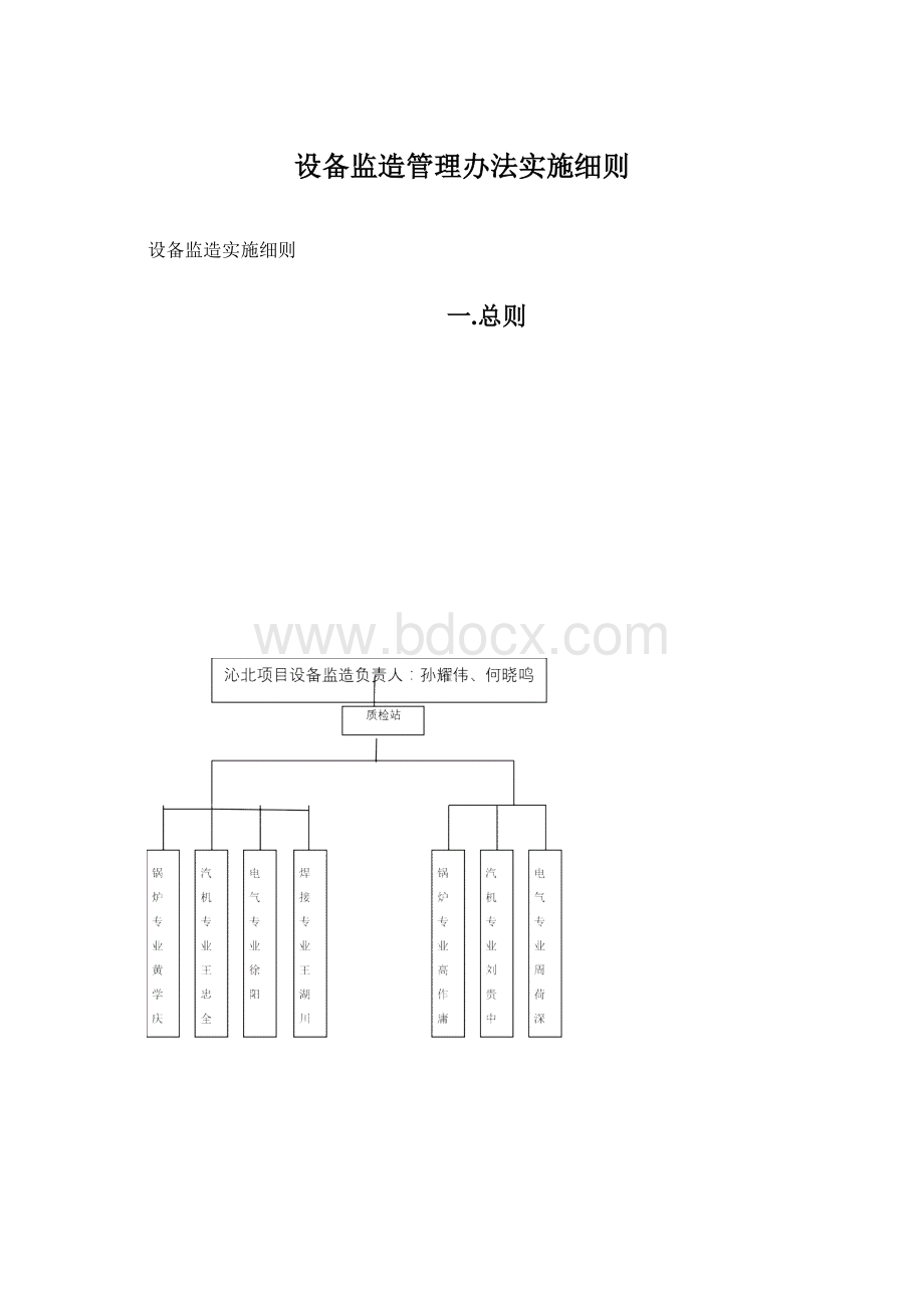 设备监造管理办法实施细则.docx_第1页