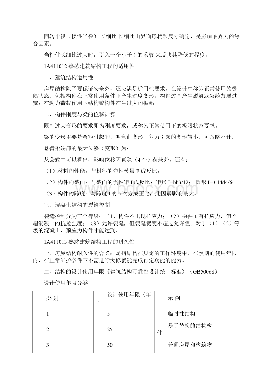 一级建造师建筑工程实务重点打印版.docx_第3页