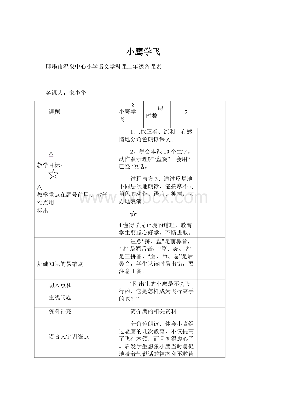 小鹰学飞Word格式文档下载.docx