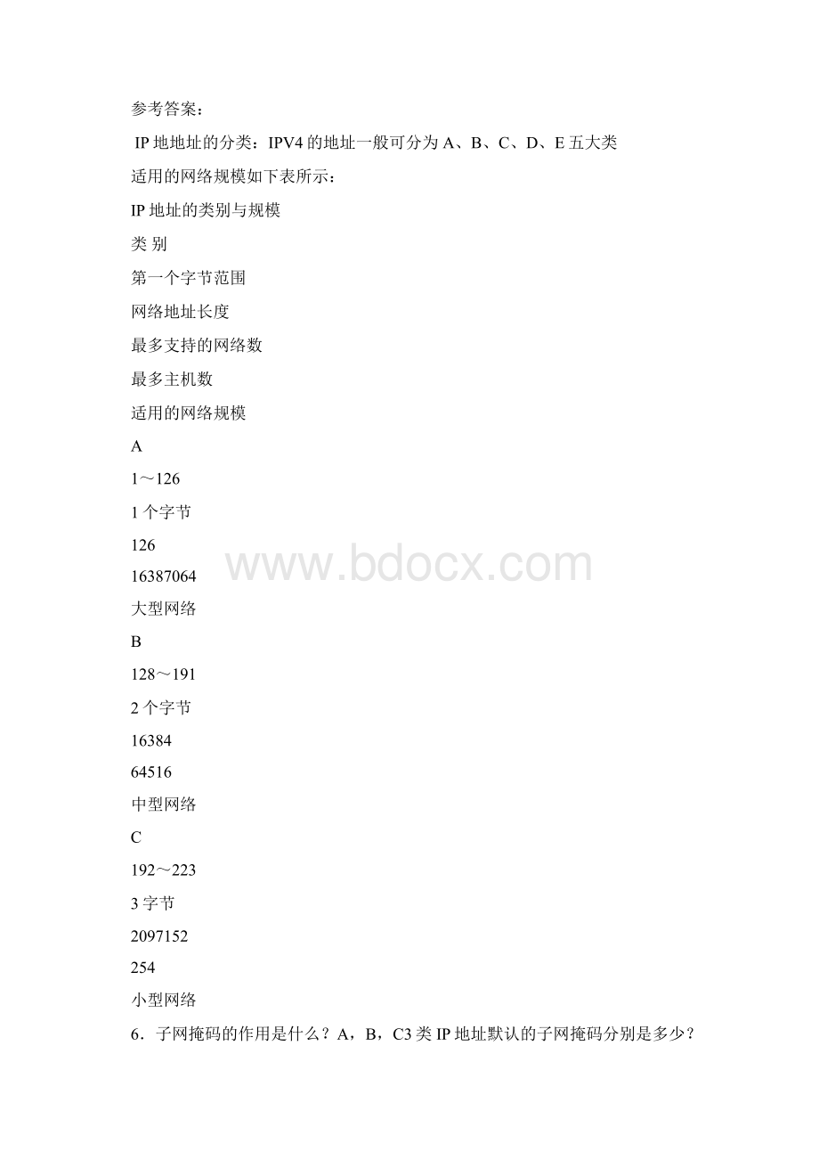 小型局域网组成习题答案.docx_第2页