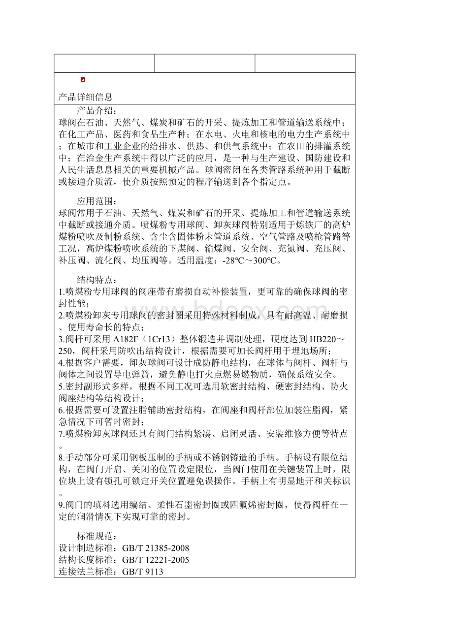 气动喷吹煤粉专用卸灰球阀QM647F气动喷吹煤粉专用卸灰球阀Word文件下载.docx_第2页