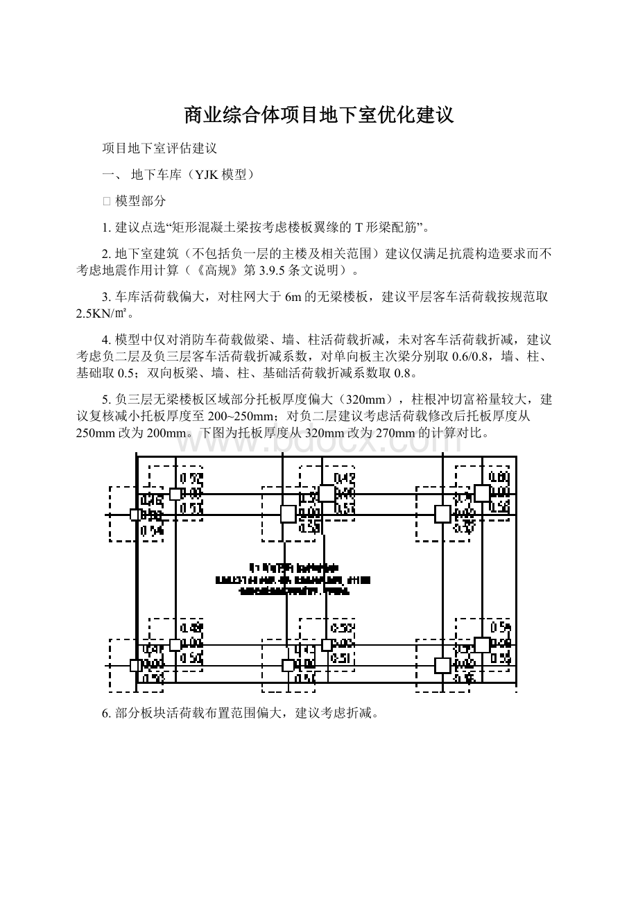 商业综合体项目地下室优化建议.docx