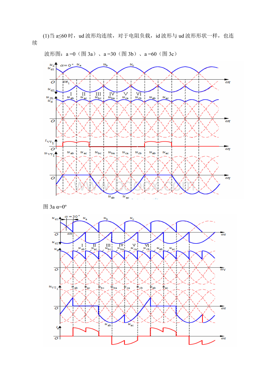 三相全控桥式整流电路Matlab仿真.docx_第3页