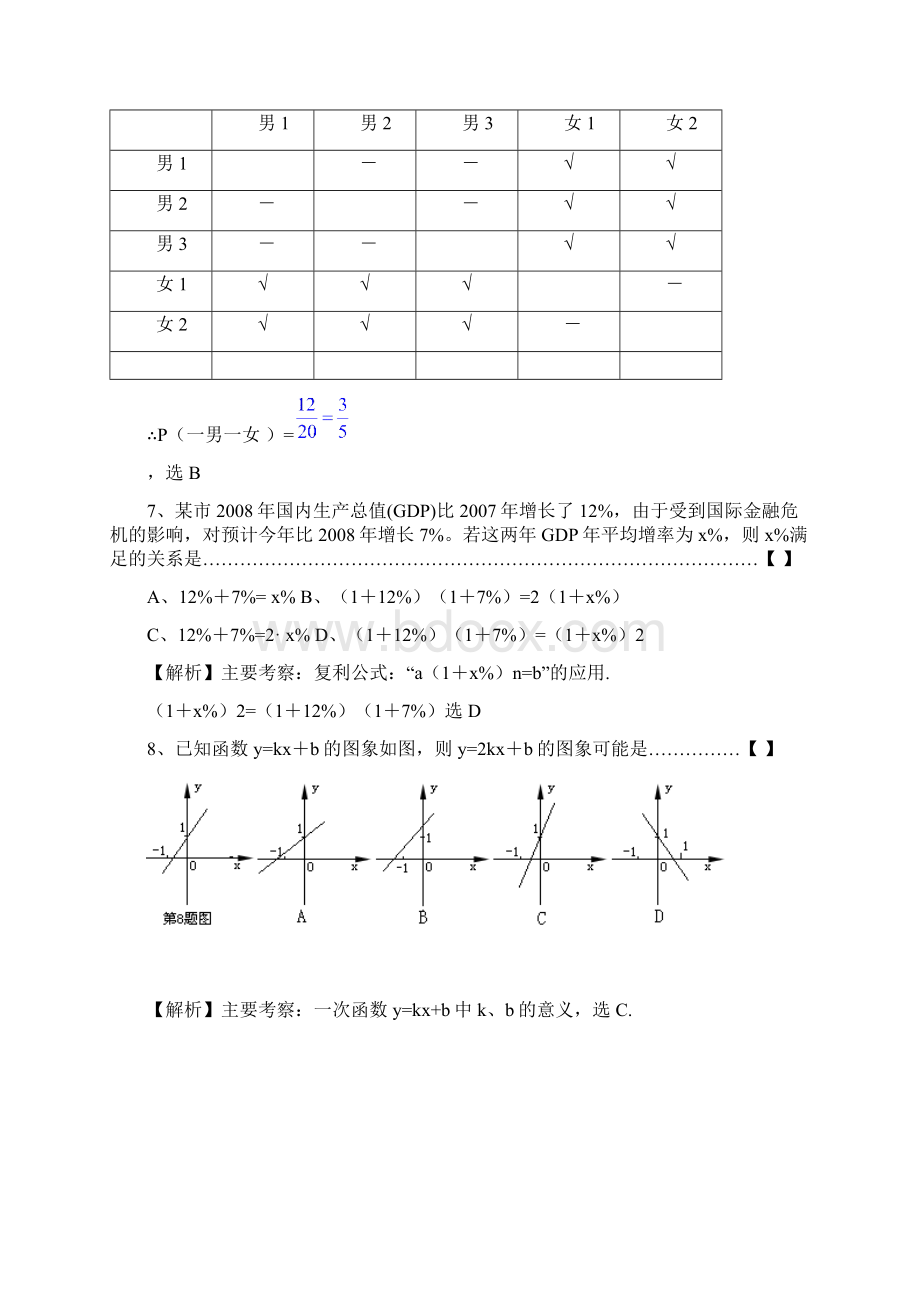 安徽中考数学试题及答案文档格式.docx_第3页