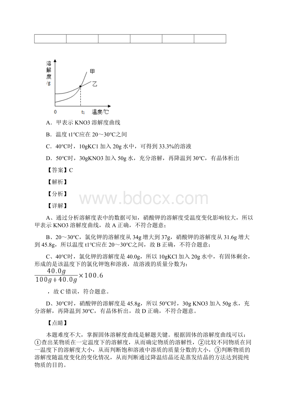 备战中考化学化学溶解度大题培优 易错 难题及详细答案.docx_第2页