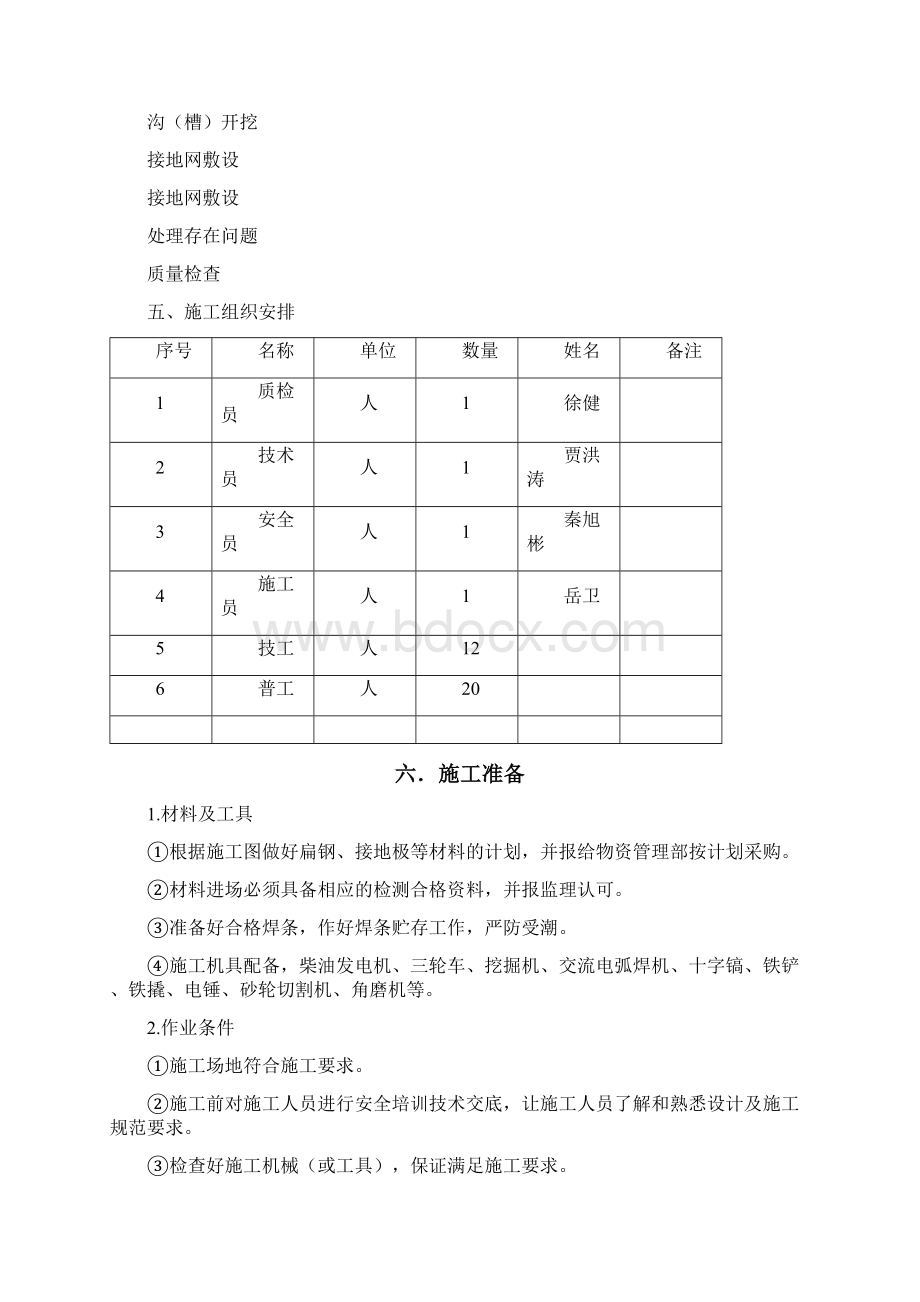 光伏接地装置安装施工方案 2Word下载.docx_第2页