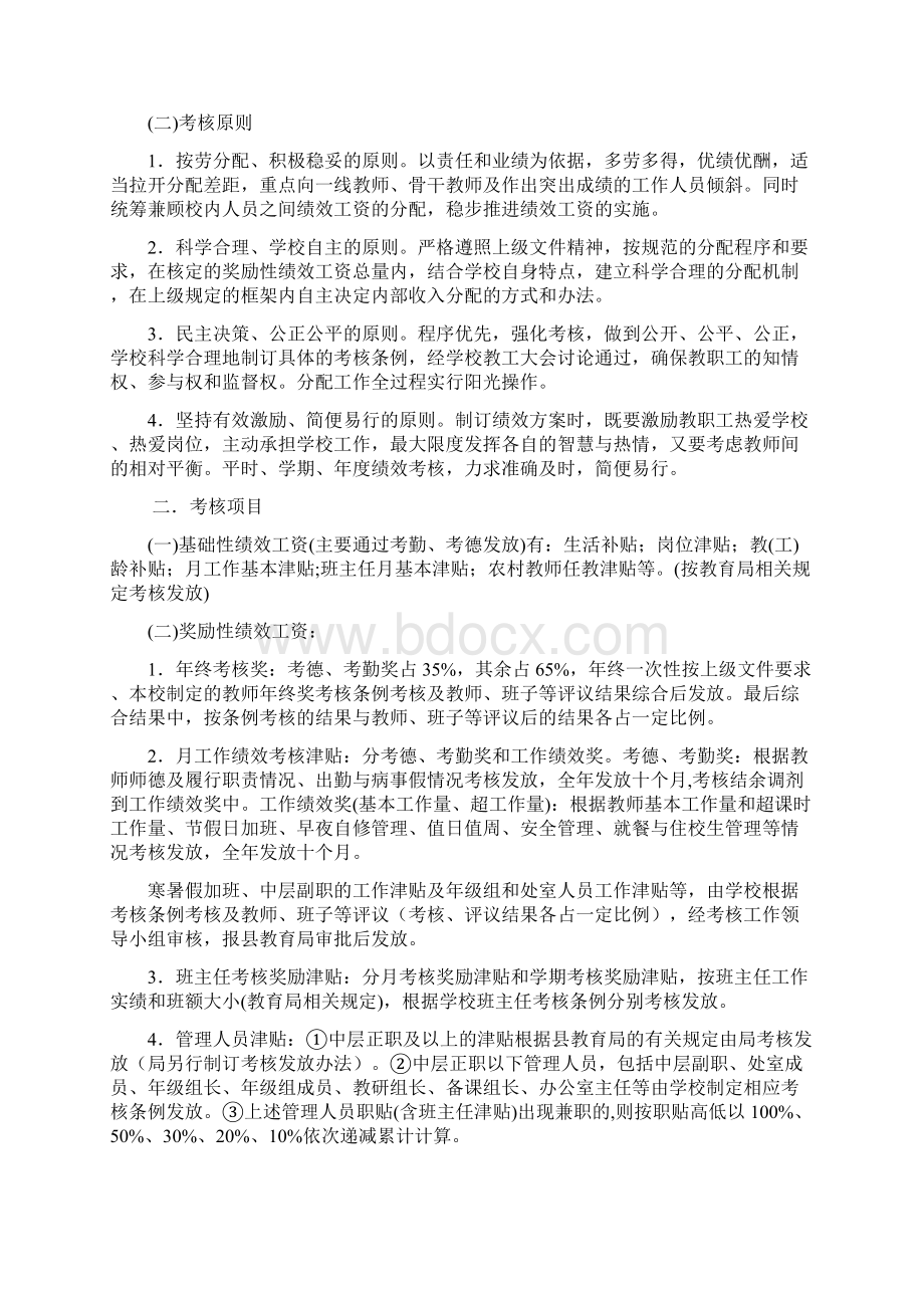 孙端镇中学教师绩效考核办法.docx_第2页