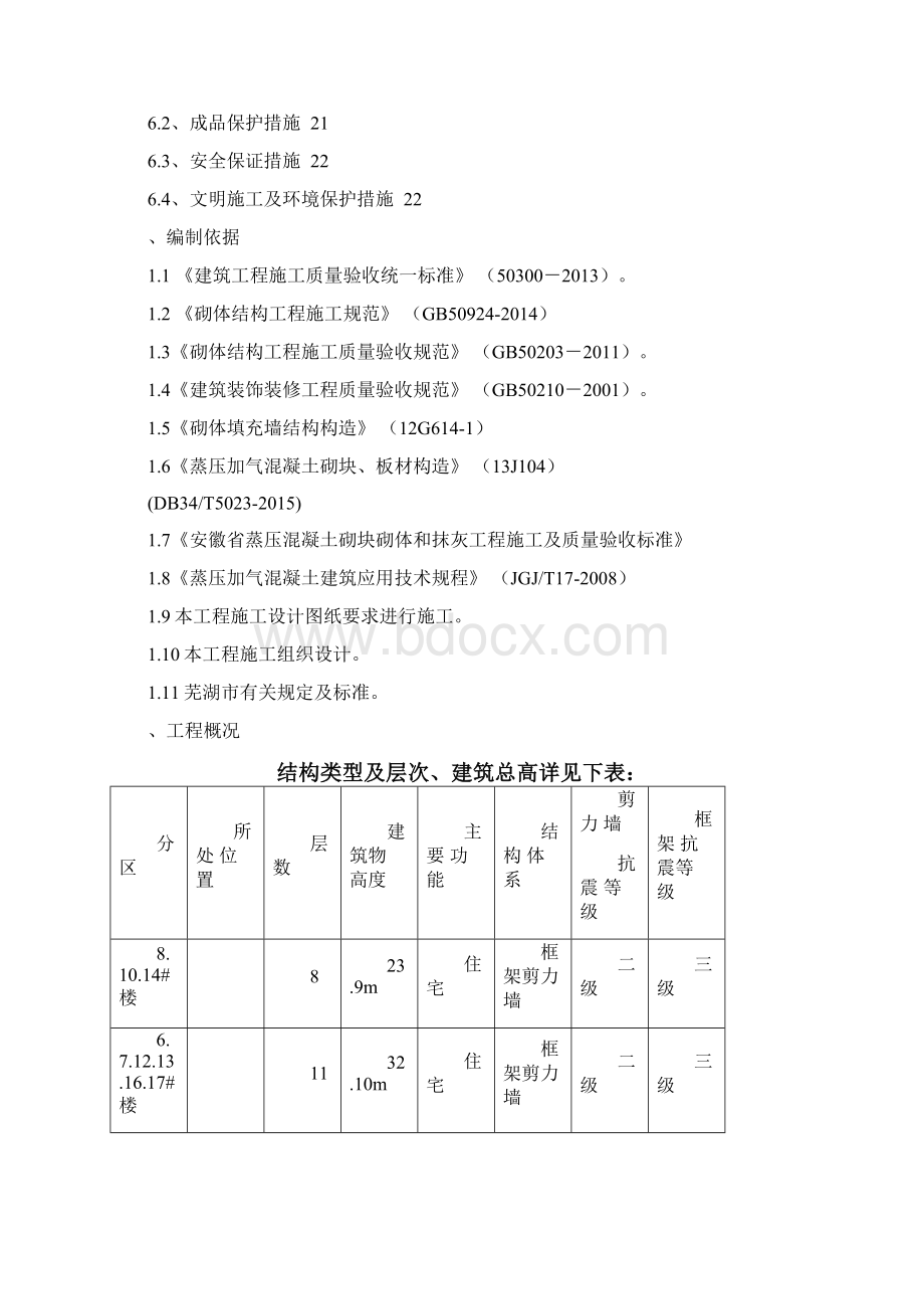 蒸压加气砌块及二次结构专项施工方案Word格式文档下载.docx_第2页