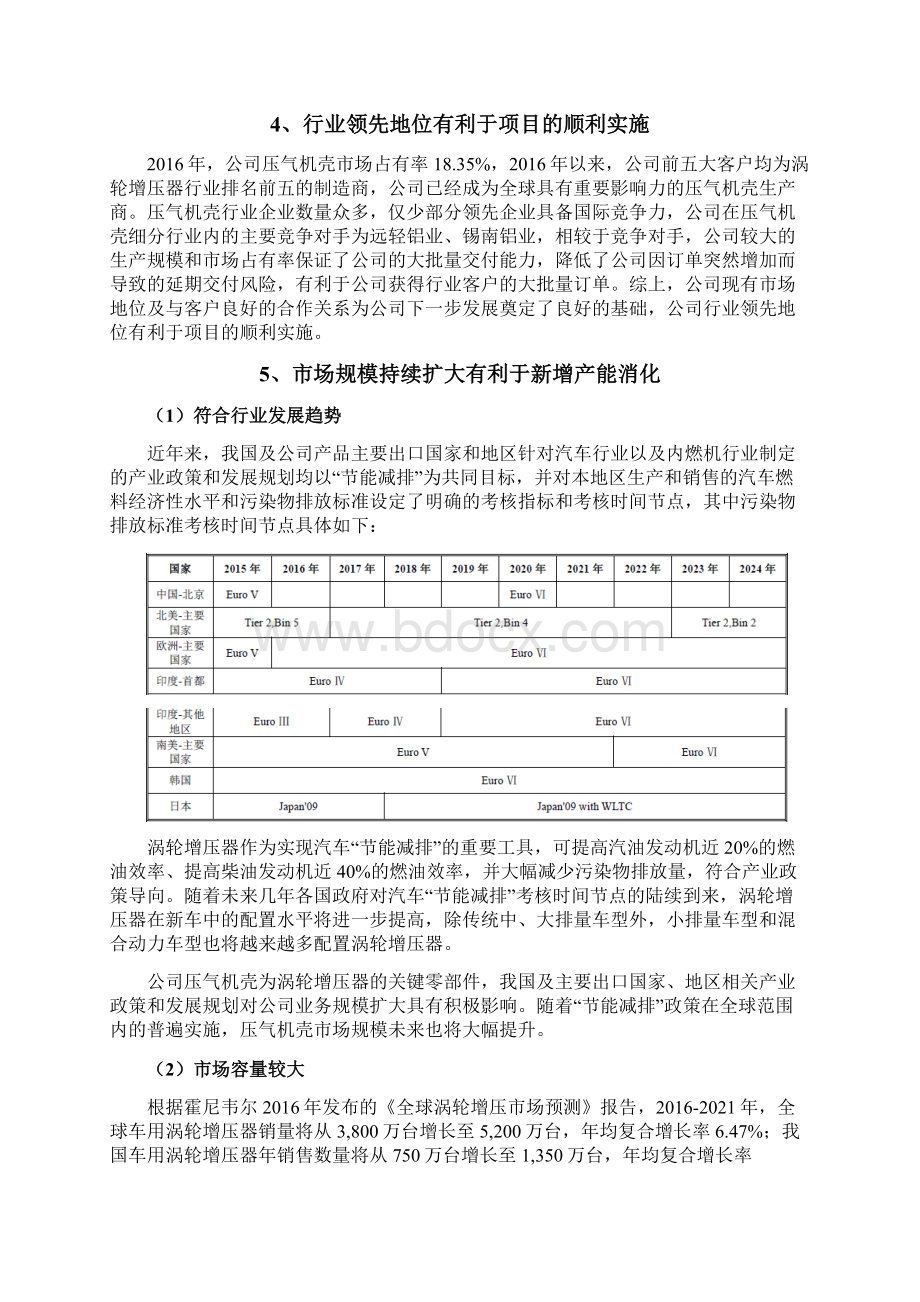 产600万件汽车涡轮增压器压气机壳产品建设项目可行性研究报告.docx_第3页