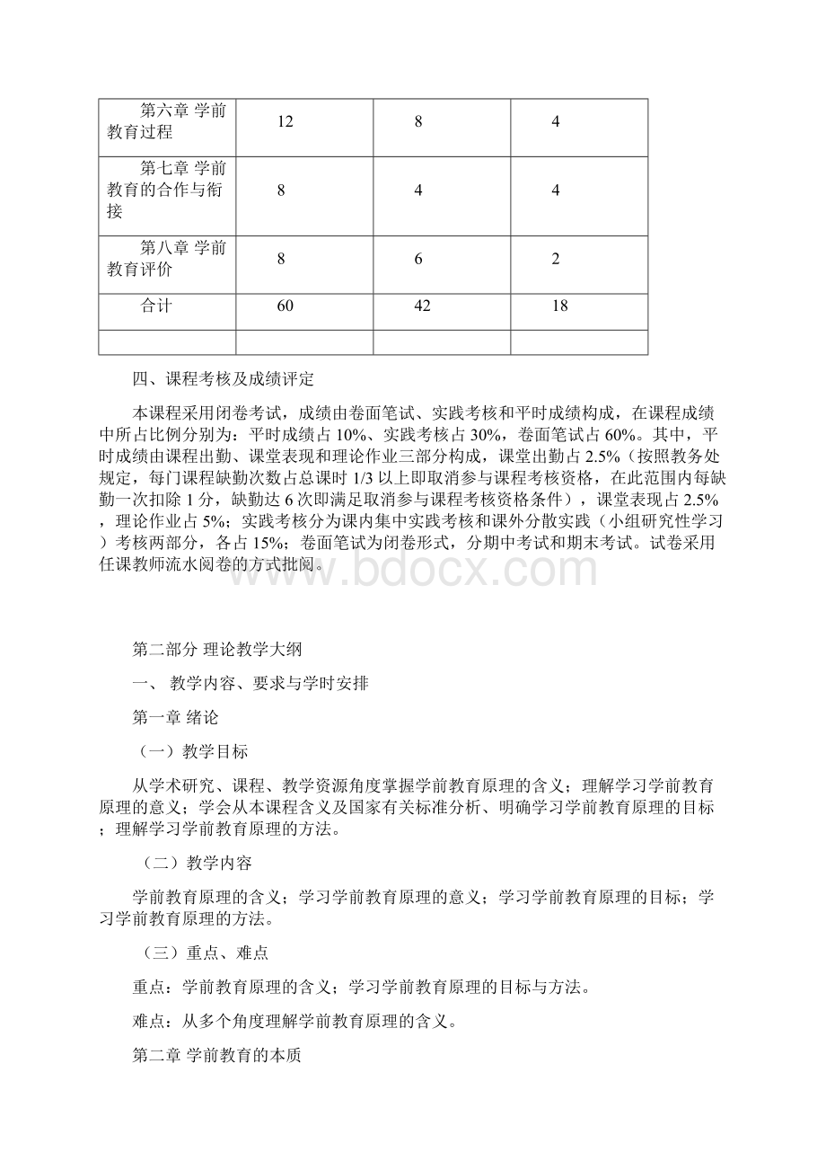 《学前教育原理》教学大纲.docx_第2页