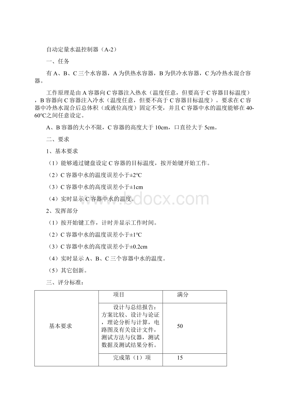 a4学第四届大学生电子设计竞赛试题A题.docx_第3页