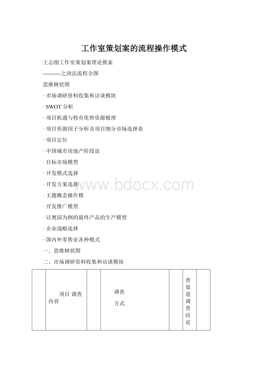 工作室策划案的流程操作模式Word文件下载.docx_第1页