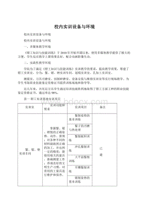 校内实训设备与环境.docx