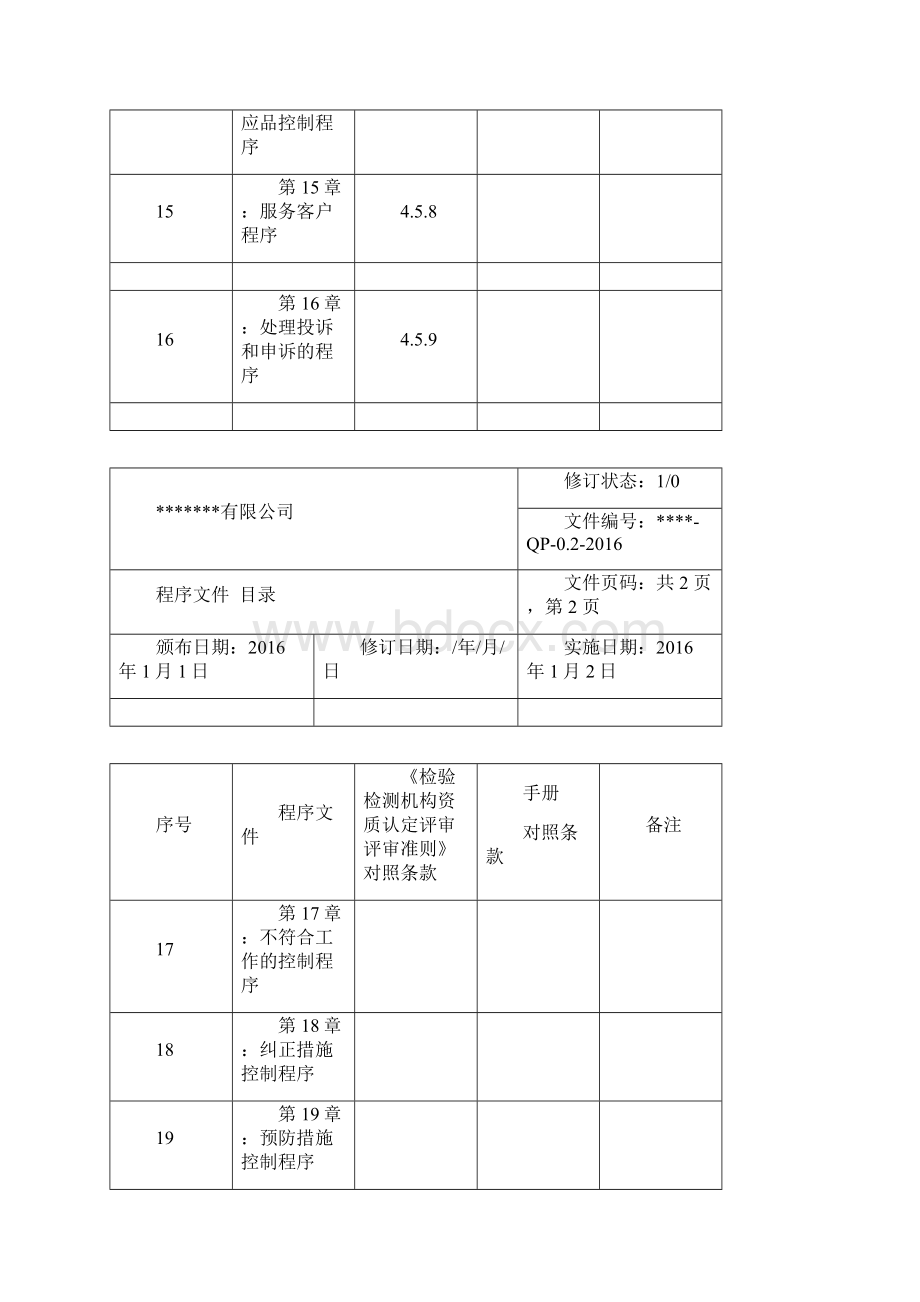 检验检测机构质量管理体系程序文件新版Word下载.docx_第3页