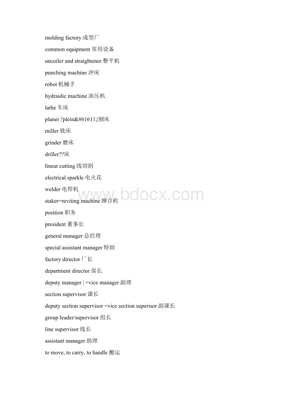 工程师常用中英文对照表English.docx_第3页