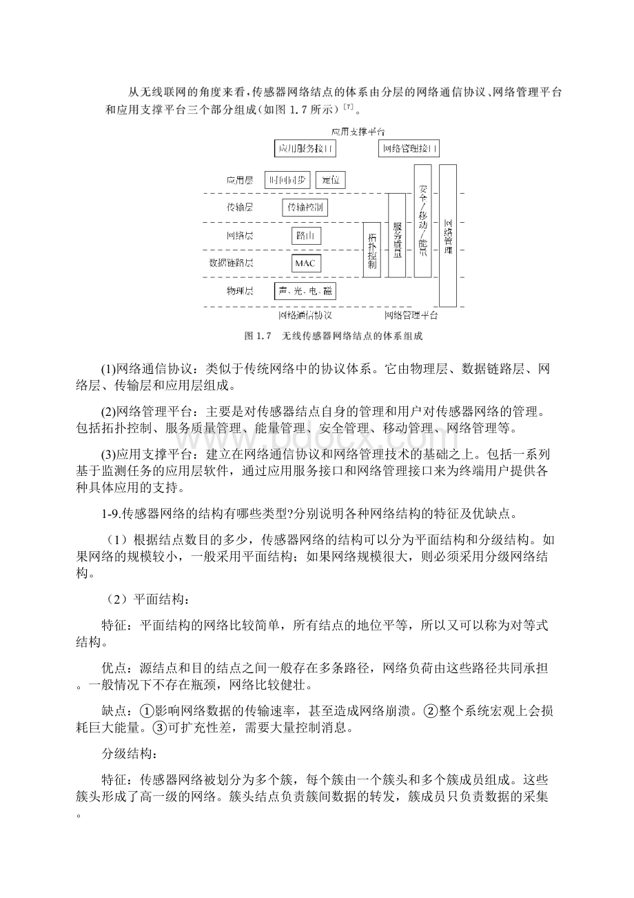 无线传感器网络课后习题复习资料解析Word文档格式.docx_第2页