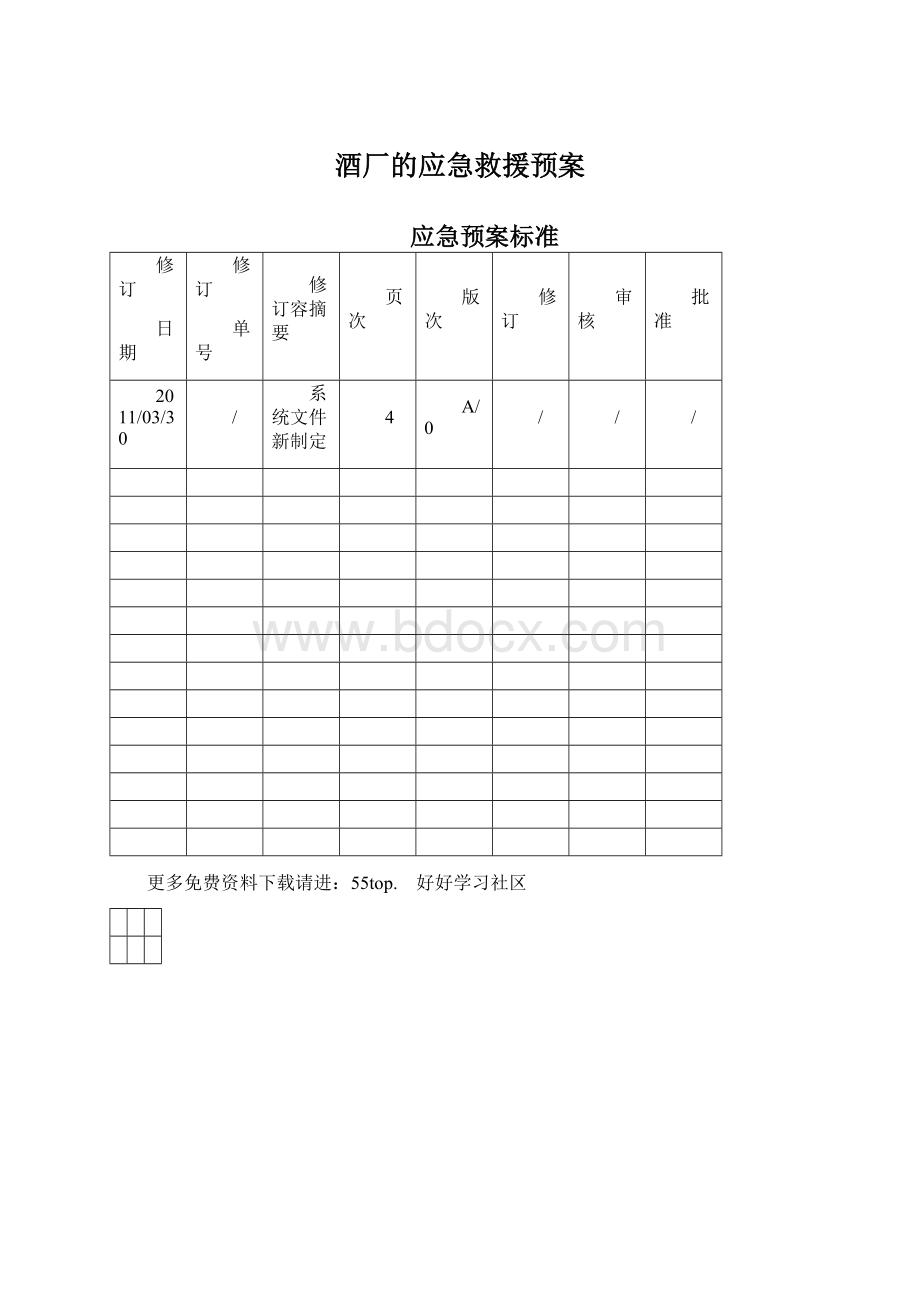 酒厂的应急救援预案.docx