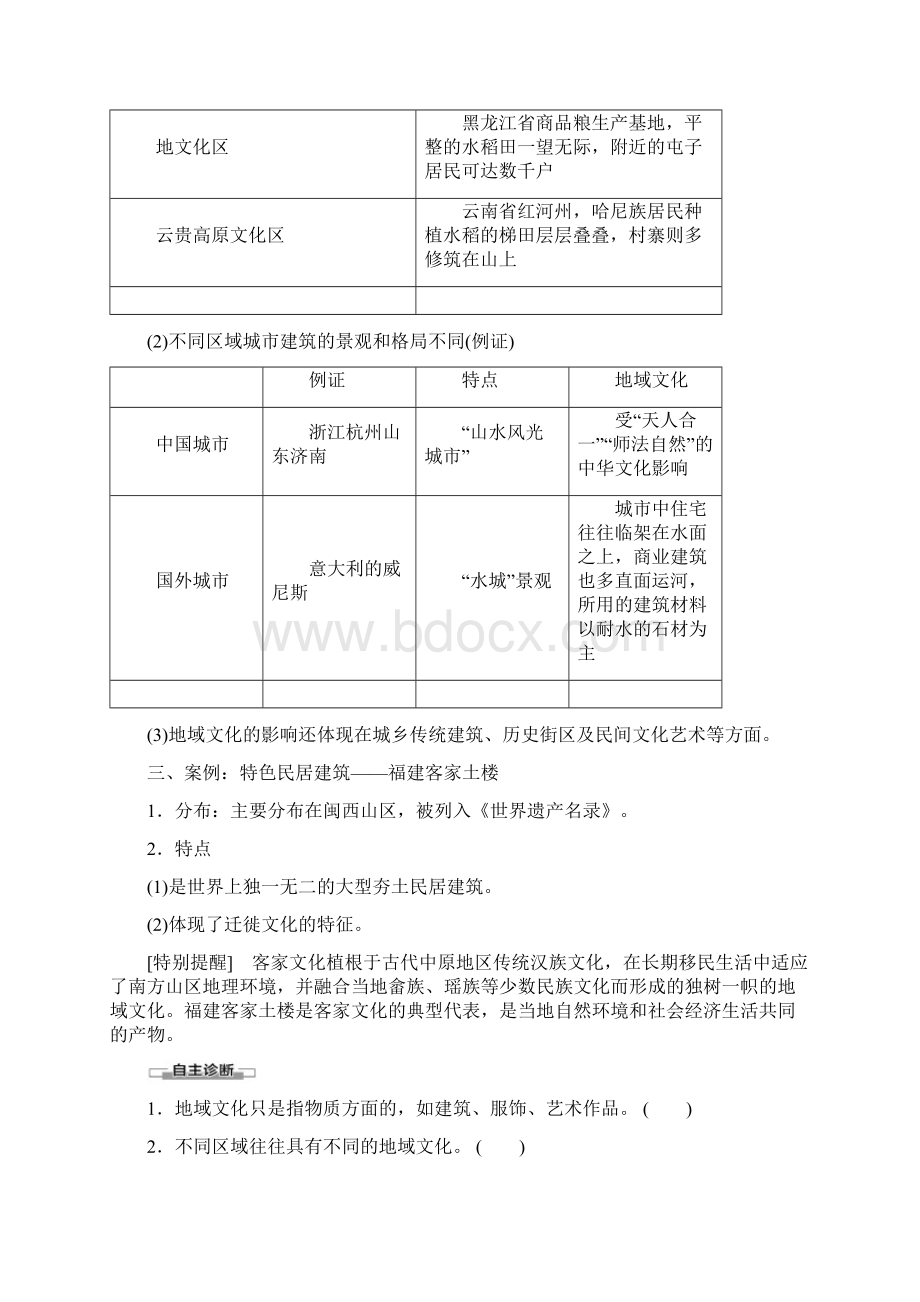 地理鲁教版必修第二册教案第2单元 第2节 地域文化与城乡景观.docx_第2页