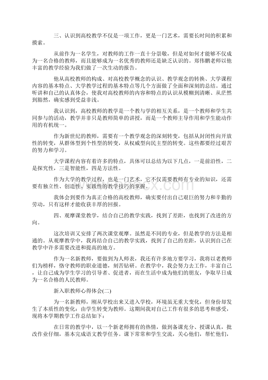 新入职教师心得体会范文5篇Word文件下载.docx_第2页