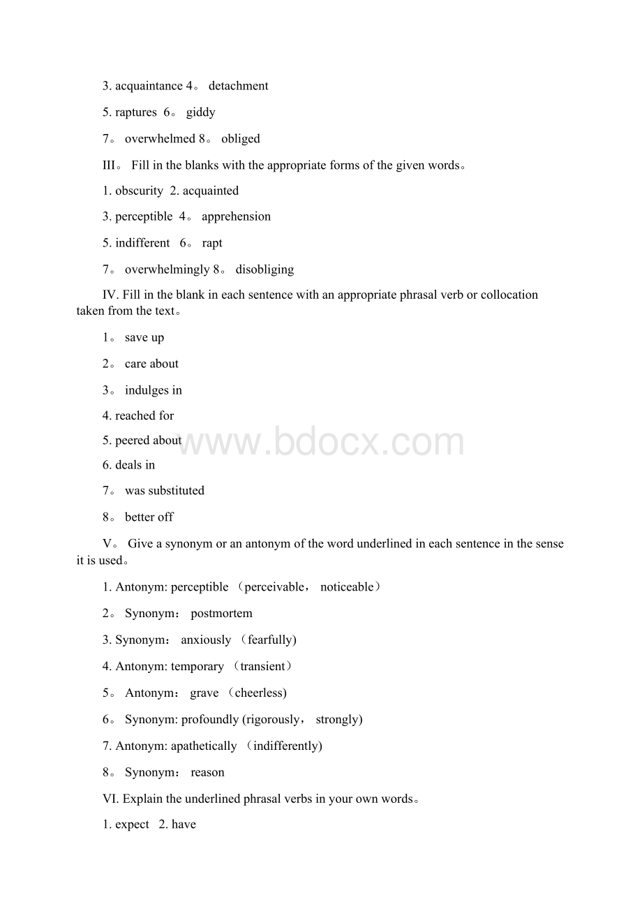 完整word版Unit7TheChaser练习答案综合教程三.docx_第3页