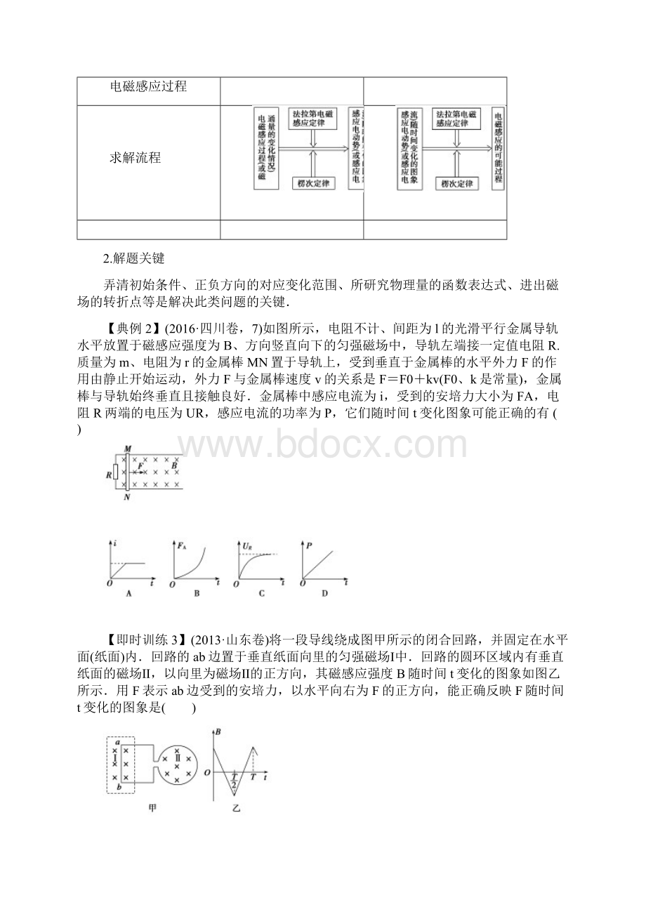 届高三物理第一轮复习第十章电磁感应《电磁感应综合应用一》学案学生版Word文档下载推荐.docx_第3页