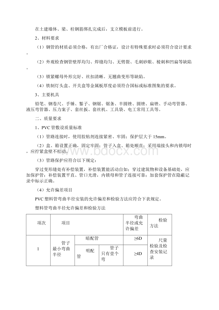 建筑电气工程电气配管技术交底精编Word格式文档下载.docx_第2页