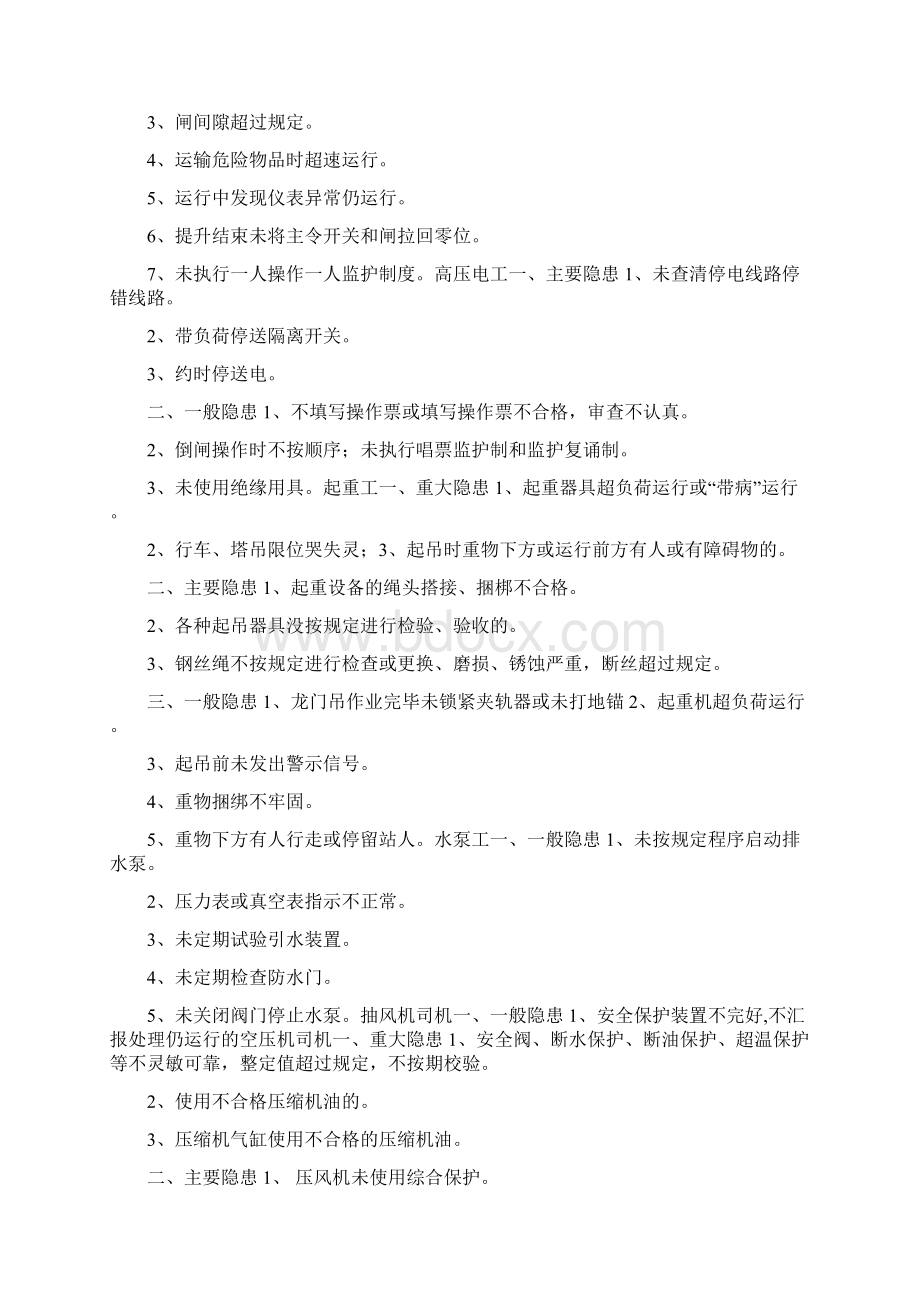 机电专业隐患排查标准Word文件下载.docx_第3页