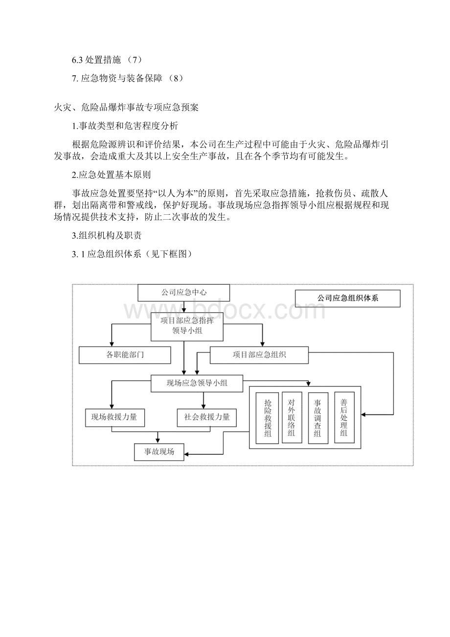 火灾危险品爆炸事故专项应急预案.docx_第2页