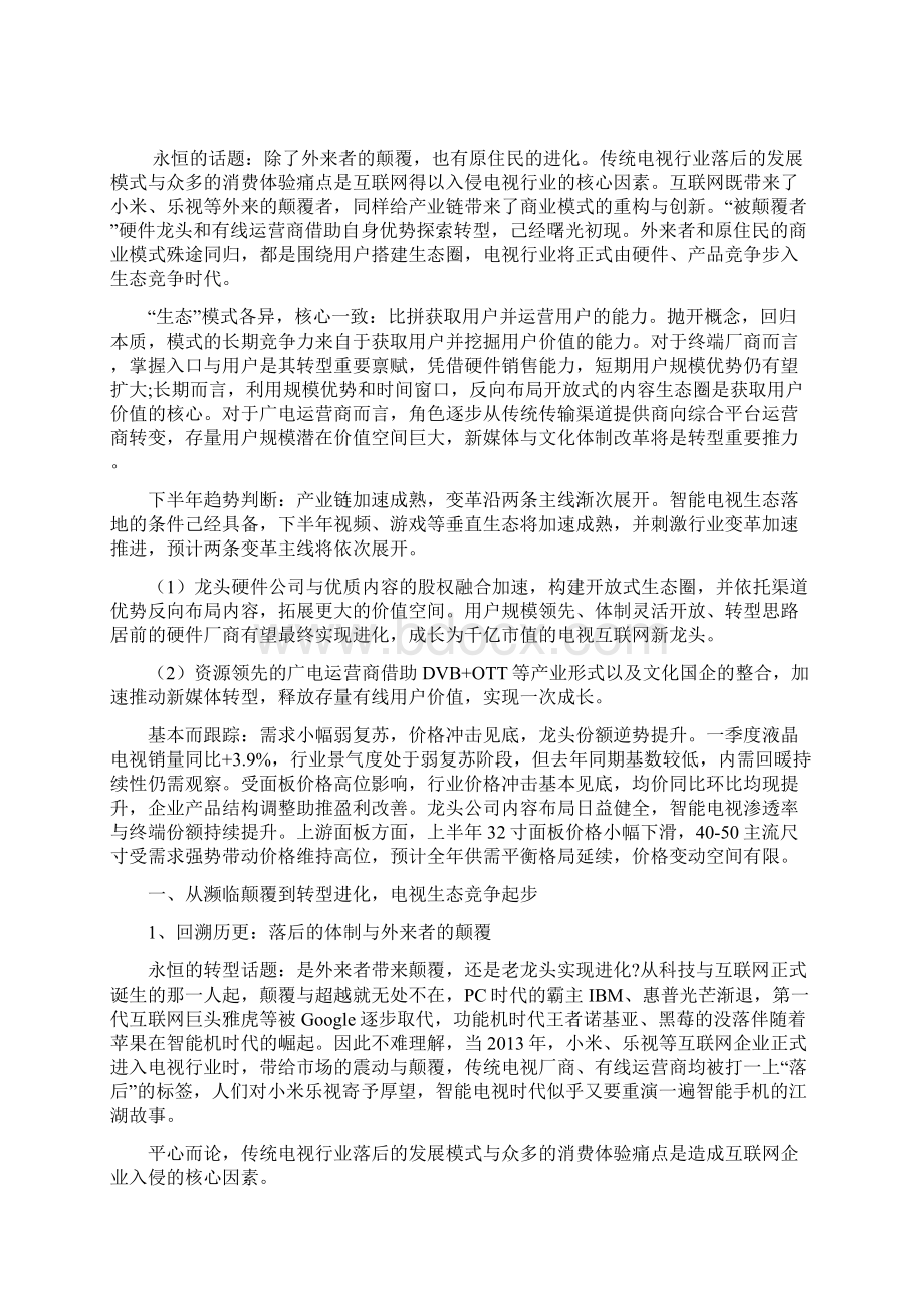 互联网+大数据时代电视互联网行业分析报告.docx_第2页