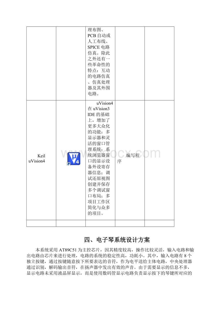 基于51单片机的电子琴设计毕业设计.docx_第3页