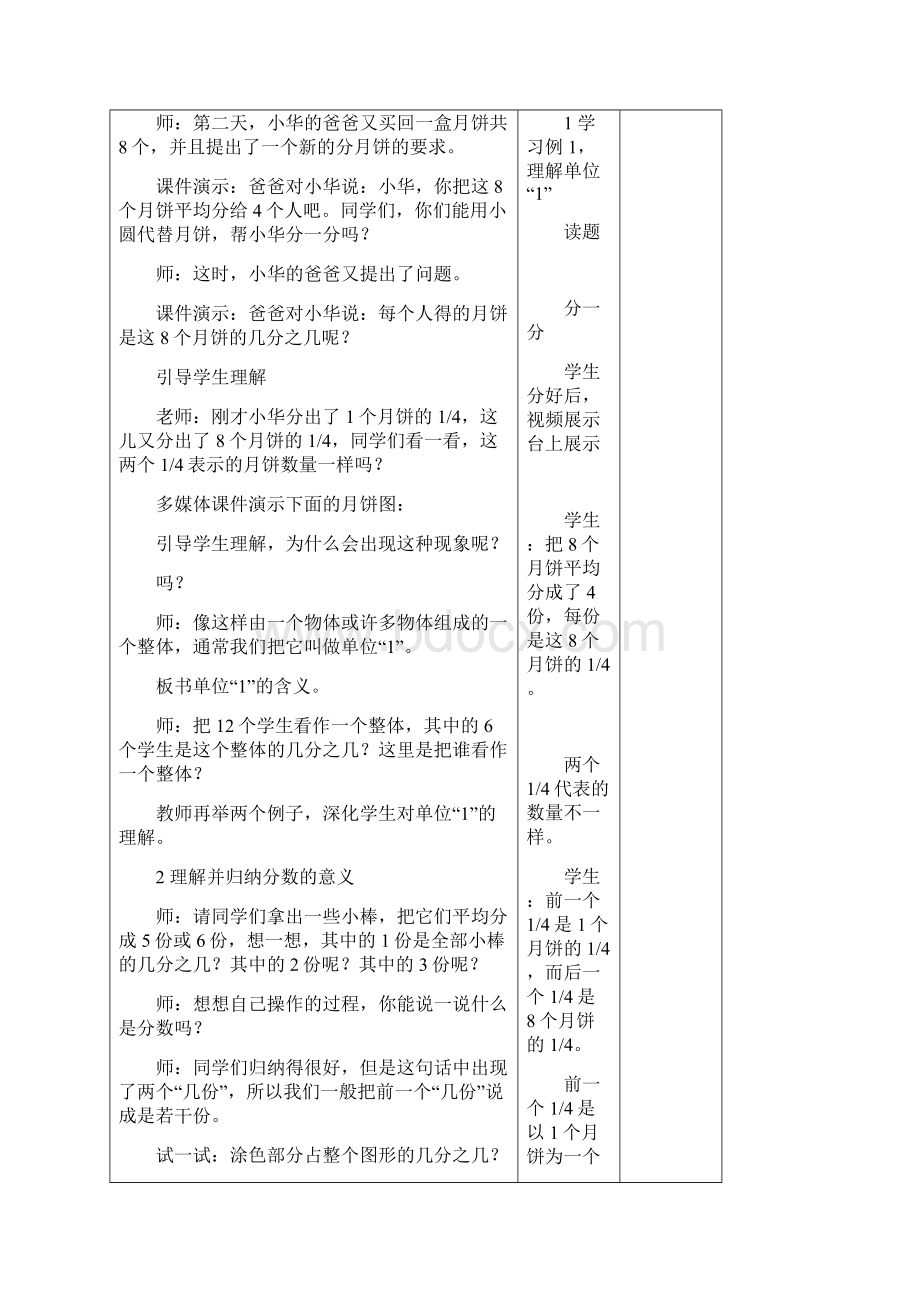 春季学期西师大版五年级数学下册第一单元 分数的意义与性质教案.docx_第2页